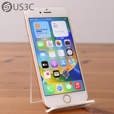 【US3C-板橋店】【一元起標】公司貨 Apple iPhone 8 i8 256G 4.7吋 金 A11仿生晶片 4G手機 指紋辨識 蘋果手機 二手手機