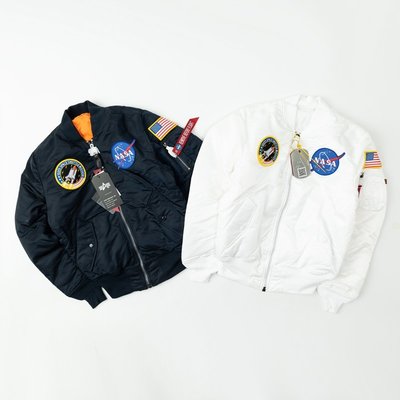 【MOMO全球購】美國阿爾法工業ALPHA MA1 NASA飛行員夾克男女冬季加厚款ma1外套