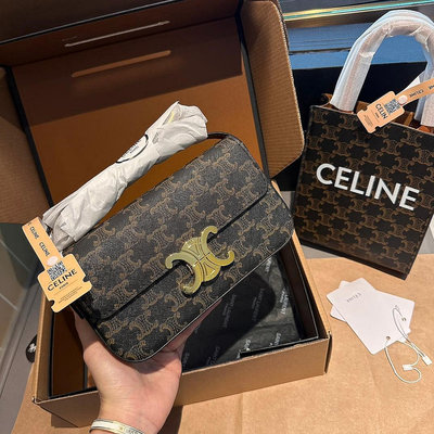 『小牛代購』頭層牛皮 Celine 牛皮 腋下包 CELINE2023王炸凱旋門腋下包CELINE202NO63021