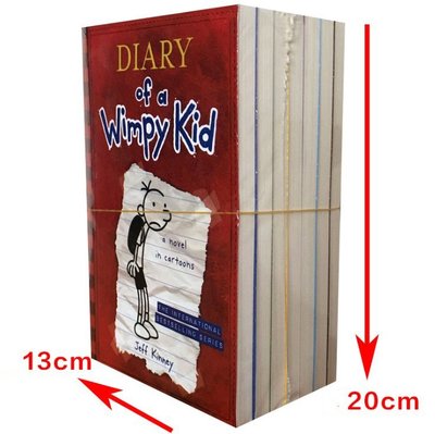 【上品外文書坊】英文版 遜咖日記 全套7本/7冊, Diary of A Wimpy Kid 進口 原文書
