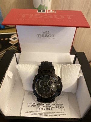 TISSOT T-RACE 黑武士計時運動錶(T0484173705700)-黑 二手 韓原廠盒子