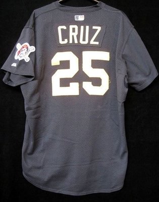 1999 MLB PIRATES 海盜隊 #25 CRUZ GAME USED BP JERSEY  SIZE:50