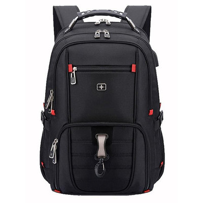 Swissgear 背包旅行男士筆記本電腦背包 20/22 英寸 60L 行李背包防水帶多隔層