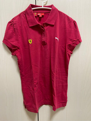 專櫃品牌puma 法拉利紅色polo 衫