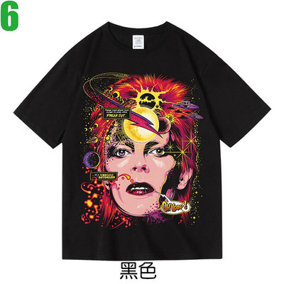David Bowie【大衛．鮑伊】短袖流行華麗搖滾傳奇歌手T恤(3種顏色可供選購) 新款上市購買多件多優惠!【賣場二】