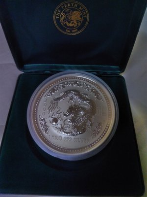 玉禪閣-千禧年澳洲2000年銀幣1公斤vs32盎斯-絕版