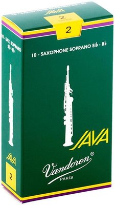 【現代樂器】法國包裝 Vandoren Java (綠盒)高音薩克斯風Soprano Saxophone 2號 竹片