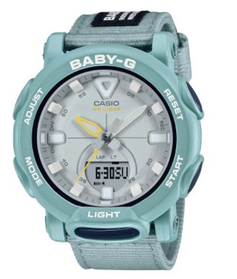 【萬錶行】CASIO BABY G 大膽時尚 環保布質錶帶 戶外運動錶款 BGA-310C-3A