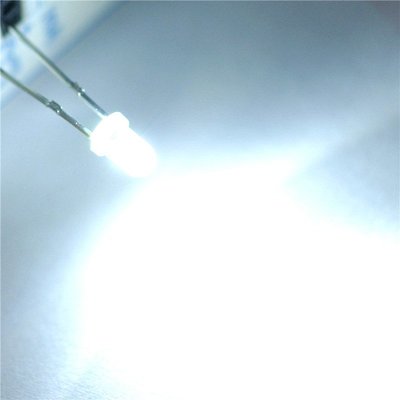 LED發光二極體 3MM 圓頭 白髮白光 W142-5 [324103] z99