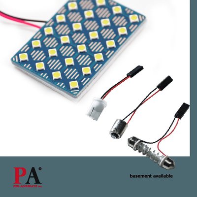 【PA LED】雙尖 T10 BA9S 24晶 高功率 LED 超白光 燈板 室內燈 閱讀燈 行李箱燈