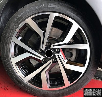 【CS-6704】全新鋁圈 類 福斯 VW GTI 7.5 5 7 17吋 5孔112 GOLF6 TDI 實裝圖