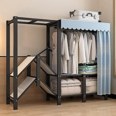 簡易衣櫃折疊布衣櫃家用臥室組裝衣櫥簡約房用櫃子免安裝