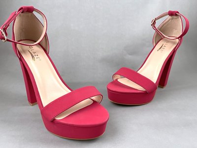[我是寶琪] 楊謹華二手商品 GLAZE 紅色高跟涼鞋