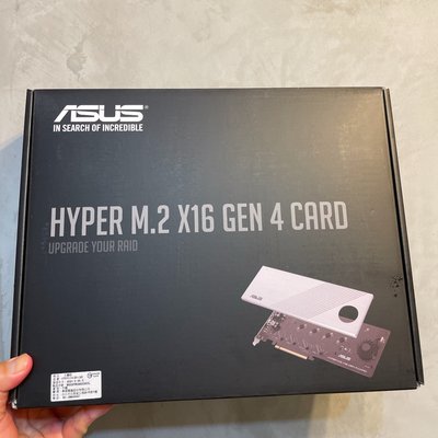全新品 華碩公司貨 ASUS Hyper M.2 X16 Gen4 SSD 擴充卡 Raid奇亞幣 可面交