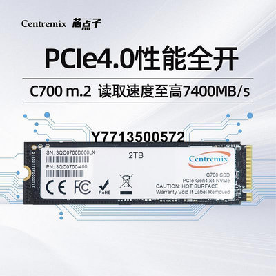芯點子 C700 2T PCIe4.0 M.2筆電電腦桌機SSD m2固態硬碟2TB