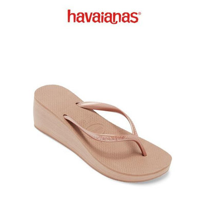 Havaianas/哈唯納專櫃防滑女坡跟厚底增高夾腳拖鞋哈瓦那夾腳拖