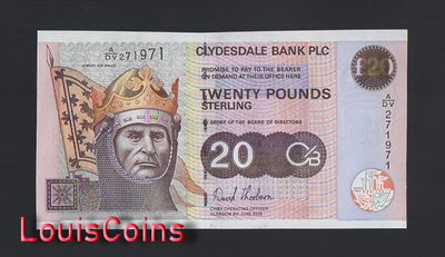 【Louis Coins】B1683-SCOTLAND-2005蘇格蘭紀念紙幣,20 Pounds Sterling