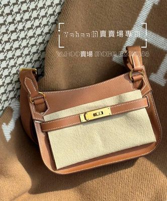 預購 可接單 全新正品 Hermes 愛馬仕 Mini Jypsiere 金棕色 金釦 Evercolor皮 W刻