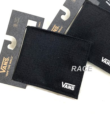【RACE】VANS ULTRA THIN WALLET 短夾 錢包 皮夾 零錢包 LOGO CORDURA 黑