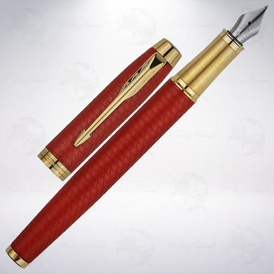 美國 派克 PARKER IM 經典系列豪華版鋼筆: 烈焰紅