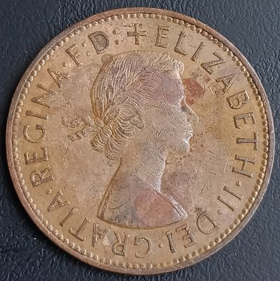 英國   1963年   伊莉沙白ニ世    1便士 ONE  PENNY   銅幣     1224