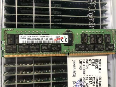 SK海力士32G 2RX4 PC4-3200AA DDR4 3200 ECC REG 伺服器記憶體條