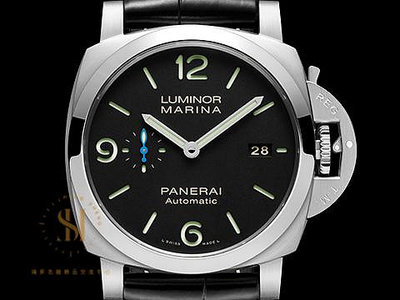 【鴻昇名錶】PANERAI 沛納海 Luminor Marina PAM1312 經典三明治面盤 三日鍊 藍色小秒針 自動上鍊 2021月保單 AG321