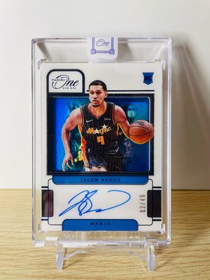 Jalen Suggs one and one Blue RC (新人 限量49張 卡面簽）