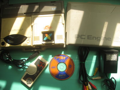 原裝日製NEC PC-ENGINE  CD-ROM介面機..快打旋風...如圖