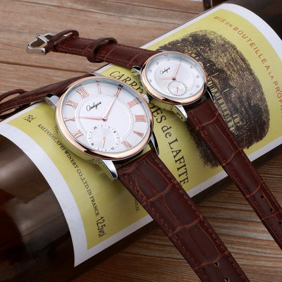 熱銷 情侶手錶腕錶男女對錶韓版潮流學生休閑復古石英皮帶情侶錶一對腕錶797 WG047