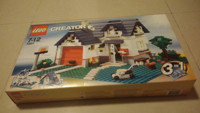 [二手]樂高,Lego 5891 三合一 Creator Apple Tree House 除草機 籃球場 3 in 1
