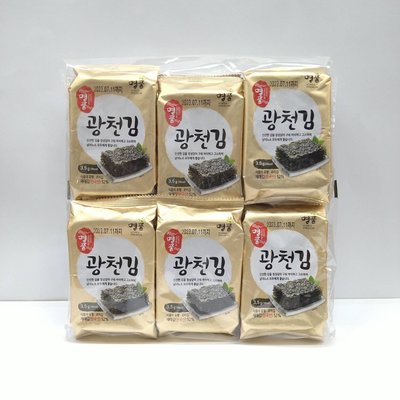 韓國製 芝麻油 海苔 (12份) 海苔片 韓國海苔