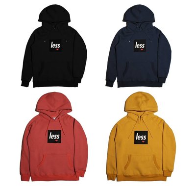 { POISON } LESS SQUARE LOGO HOODIE 新鮮配色帽TEE