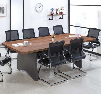 【DH】商品貨號BC250-3商品名稱《易都》淺胡桃色8尺會議桌(圖一) 不含椅 .主要地區免運費