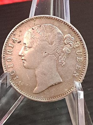 1840年英屬印度維多利亞一盧布銀幣