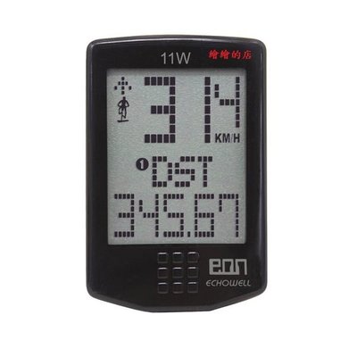 【繪繪】 ECHOWELL EON 11W 觸控式無線夜光碼錶 碼表 黑色 白色 自行車用微電腦無線馬錶