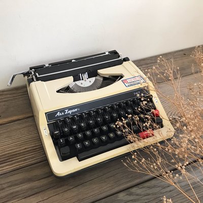 （年代秀）已讓藏～早期All Japon機械式打字機 老件收藏 陳列古道具