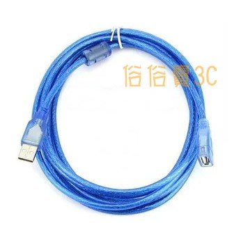 USB數據延長線 1.5米 1.5M 1.5公尺 另賣3米 5米 A公A母 延長線(公母)藍色 銅芯 A公對A母 公對母