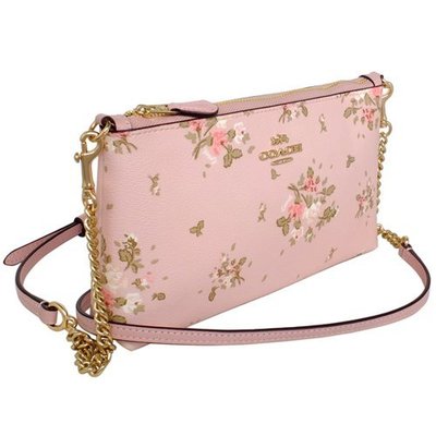 Coach zip top crossbody cheap with rose bouquet print