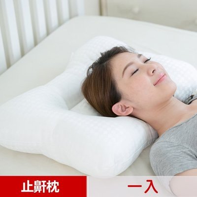 【凱蕾絲帝】台灣製造~平凹造形可水洗物理健康止鼾枕(一入)