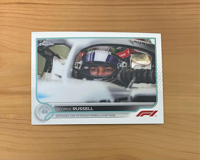 GEORGE RUSSELL 2022 TOPPS CHROME F1 #19