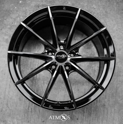 全新鋁圈 Atmos X Wheels X11 18吋旋壓鋁圈 5孔100 108 112 114.3 120 黑底黑透