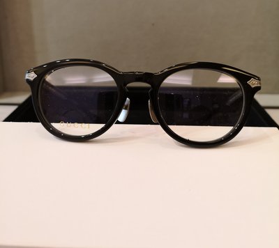 GUCCI GG-0071O-001 黑色鈦金屬波士頓眼鏡-鏡盒顏色隨機出貨 日本製造 稀有釋出