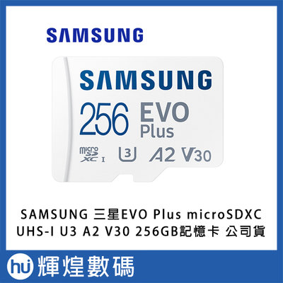 SAMSUNG 三星EVO Plus microSDXC UHS-I U3 A2 V30 256GB記憶卡 公司貨