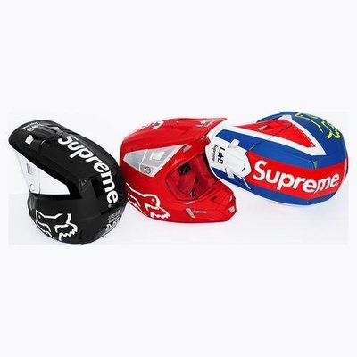 【美國鞋校】現貨/預購 Supreme Fox Racing V2 Helmet 越野賽車安全帽 黑色/紅色/藍黃色