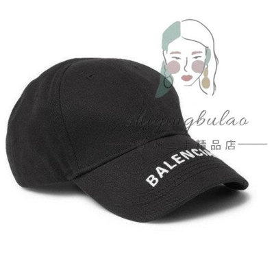 歐洲二手Balenciaga 巴黎世家 刺繡LOGO 棉質 老帽 棒球帽