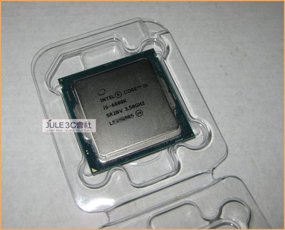JULE 3C會社-Intel i5 6600K 3.5G/6M/第六代/不鎖倍頻/送銅底風扇/四核心/1151 CPU