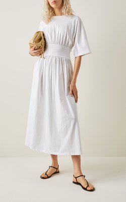 💖最後出清價 💖瑞典極簡品牌 Totême 有機棉白色洋裝·輕鬆簡約