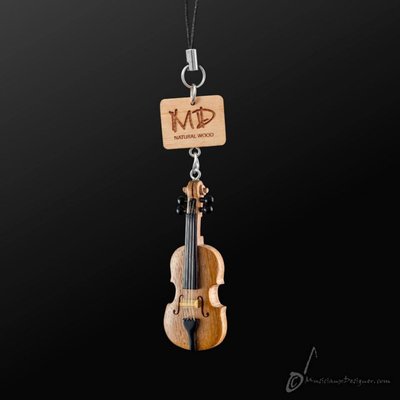 小叮噹的店- 手機吊飾 MD 品牌 全新 中提琴 香港進口 精品 純手工雕刻 木製 D12 設計款 手作 WS0002