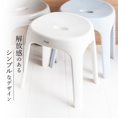 35cm 日本ASVEL 白色浴椅 質感佳 AG+ 抗菌